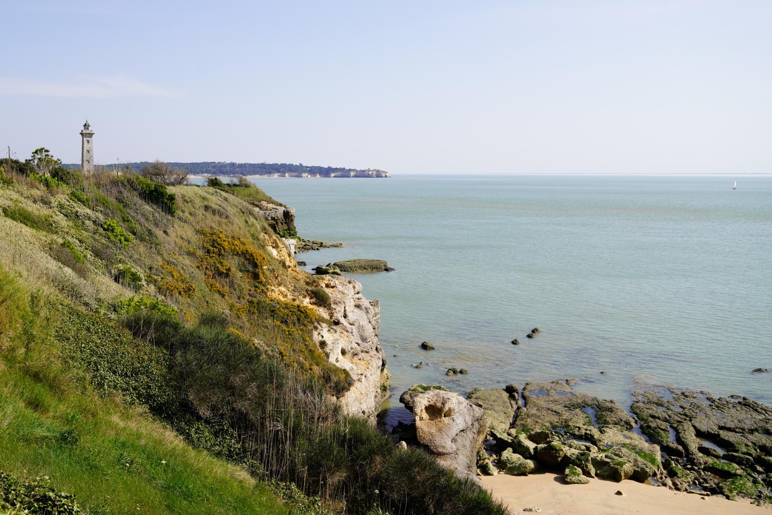 photo d'une falaise en charente maritime