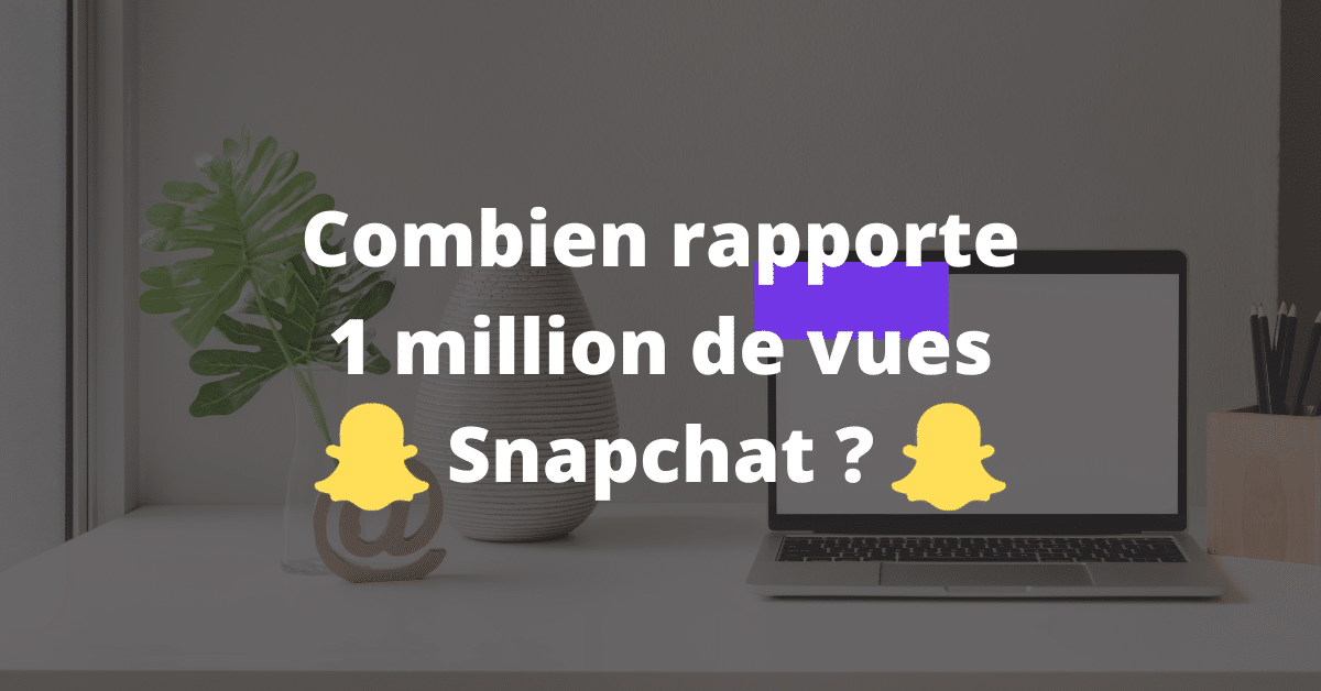 combien rapporte 1 million de vues snapchat