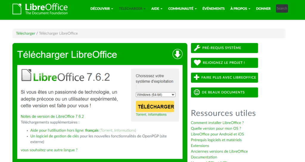 le site libreoffice