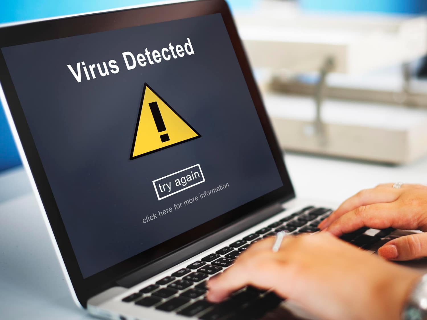 alerte virus detecte piratage
