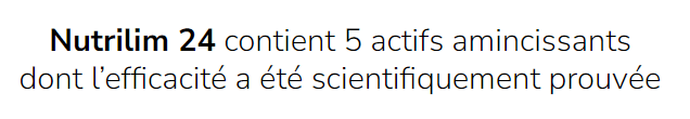 5 actifs minceur