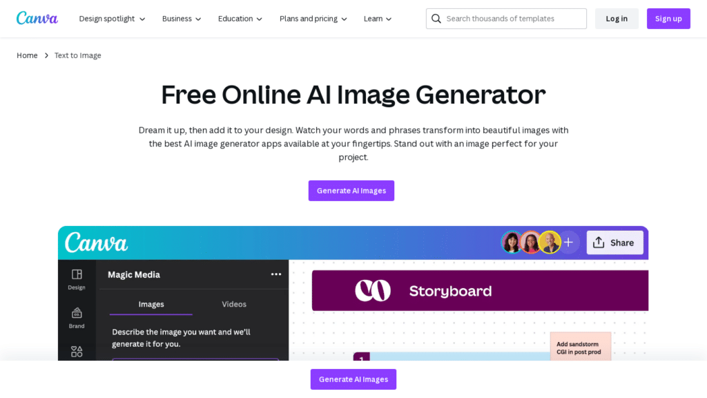 canva ai image generator