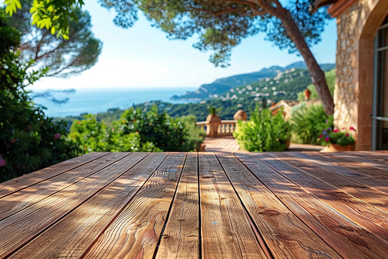 une terrasse en bois