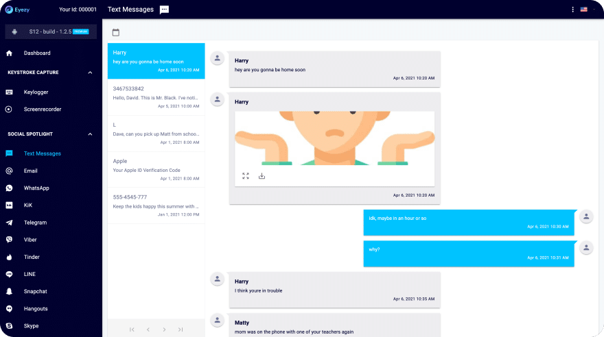 demo du logiciel eyezy